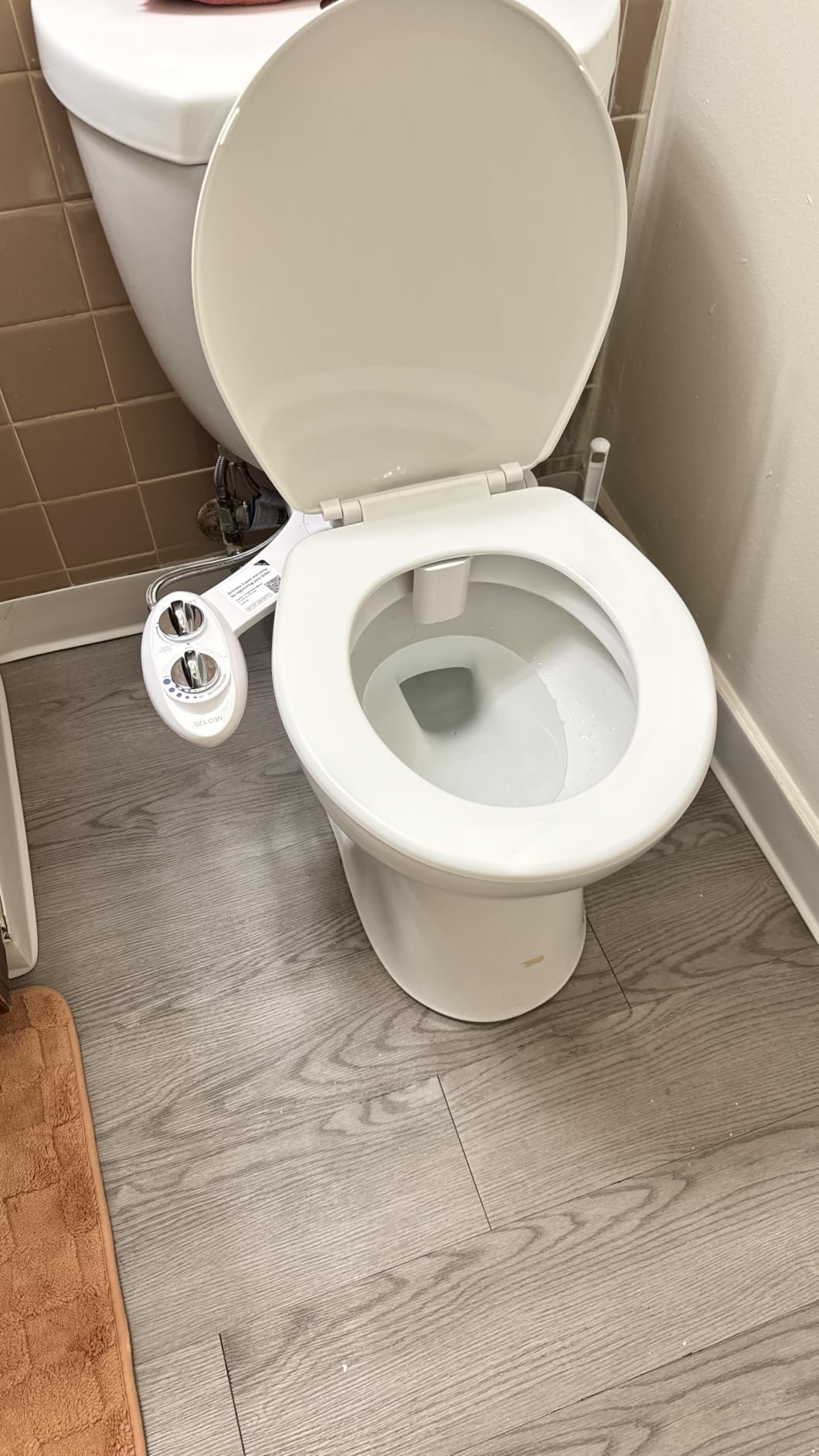 LUXE Bidet NEO 120 - Bidet Attachment for Toilet Seat, Blue customer photo 1