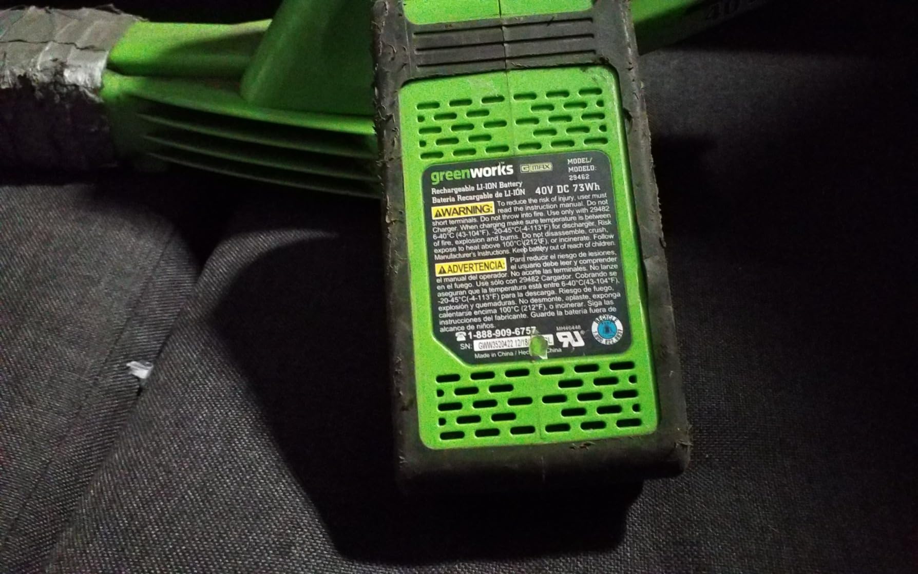 Greenworks 40V Cordless Leaf Blower, 135 CFM, 2.0 Ah Battery and Charger customer photo 2