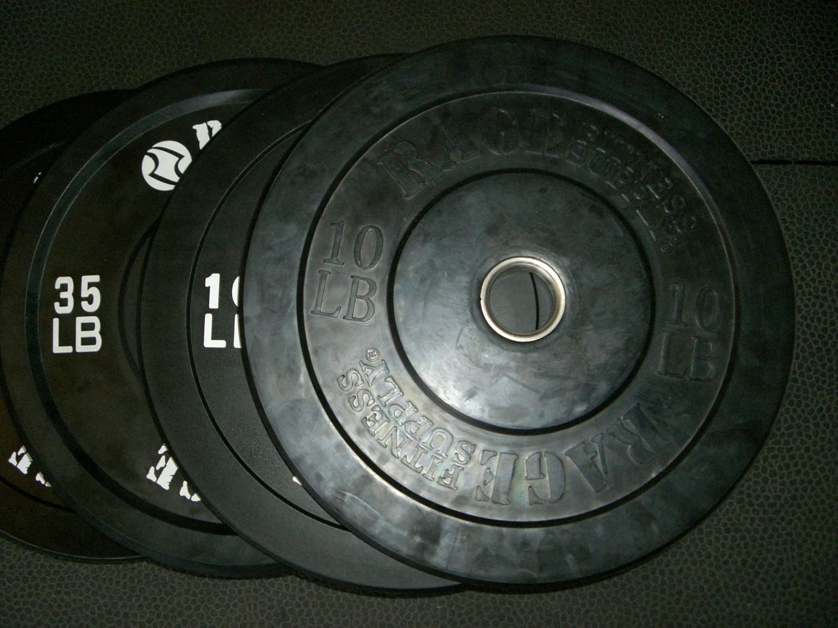 Rage Fitness Olympic Bumper Plates with 2