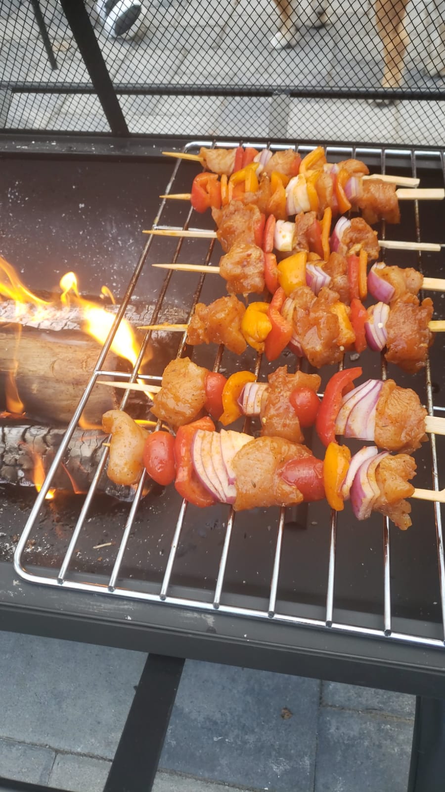 Sunnydaze Northland Rectangle Fire Pit with Grill, Heavy Duty Steel, 36