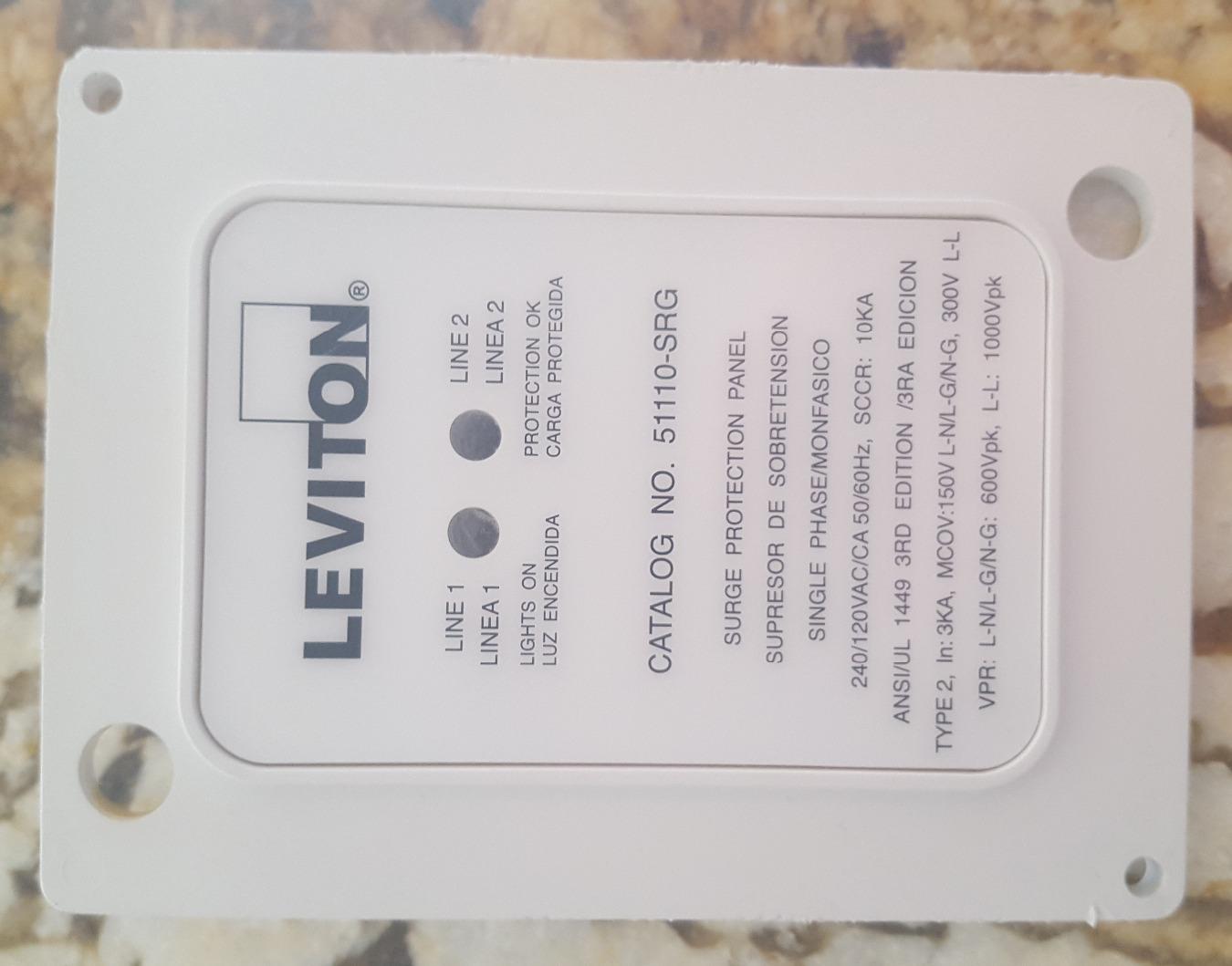 Leviton Type 2 Residential Whole House Surge Protection Panel, Outdoor NEMA 4X Rated, 51110-SRG customer photo 1