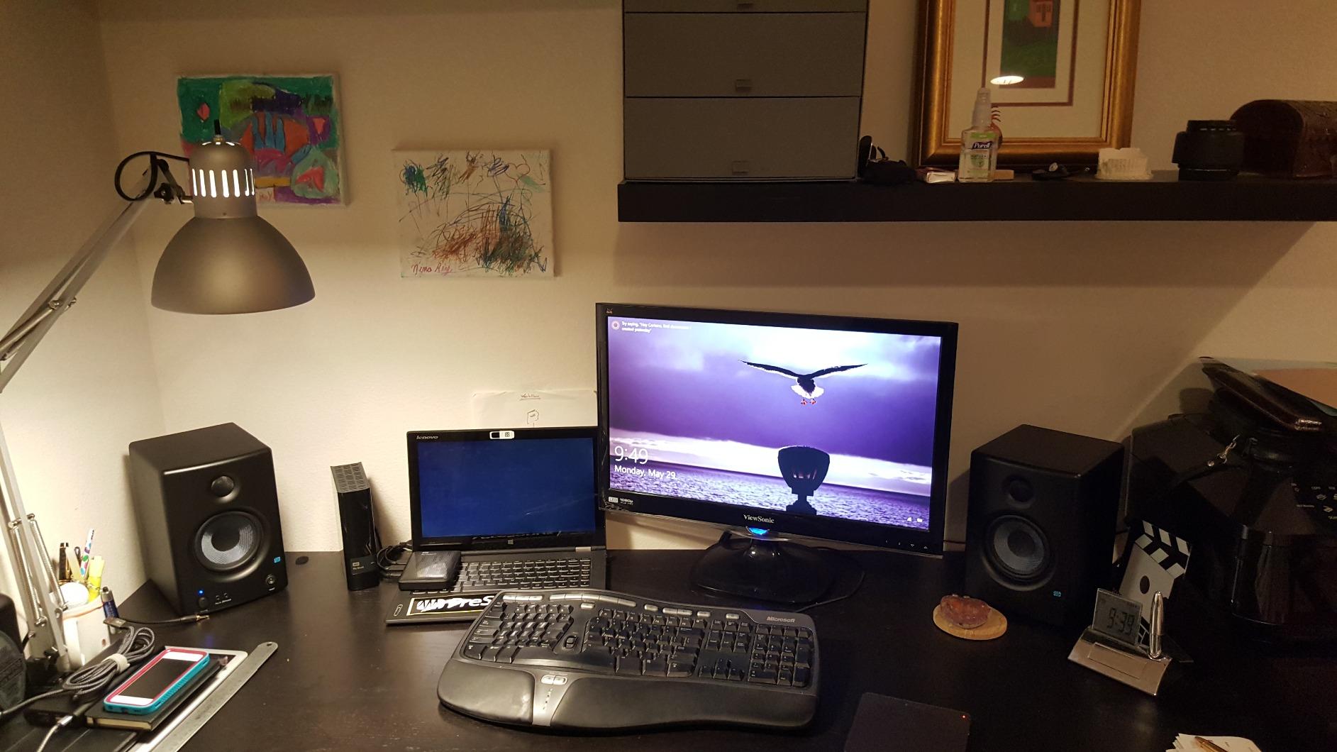 VIVO Black Fully Adjustable 13 to 32 inch Single Computer Monitor and Laptop Desk Mount Combo, Stand with Grommet Option, Fits up to 17 inch Laptops (STAND-V002C) customer photo 2