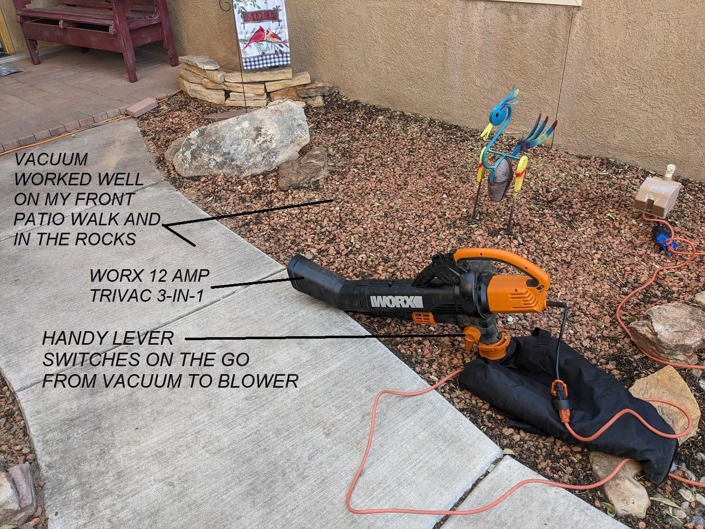 WORX Trivac 3-in-1 Electric Leaf Blower/Leaf Vacuum/Leaf Mulcher, WG509 customer photo 2