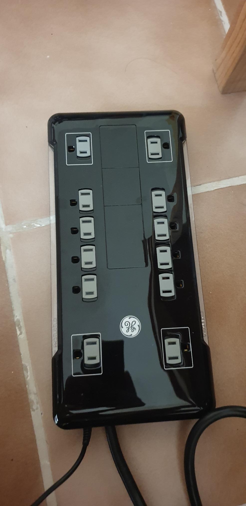 GE Surge Protector Power Strip with 2 Tethered USB Ports customer photo 2