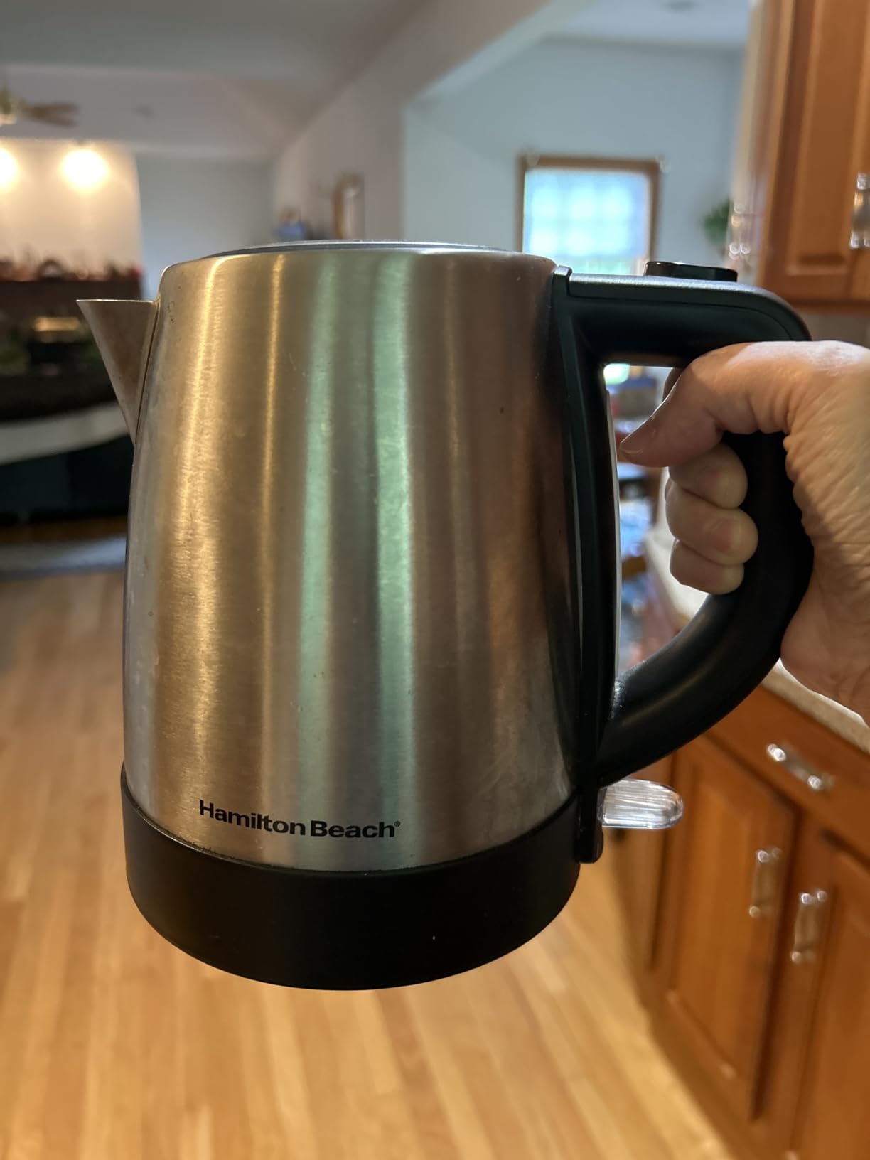 Hamilton Beach 1 Liter Electric Tea Kettle, Water Boiler & Heater | Fast Boiling 1500 Watts | BPA Free | Cordless Serving | Auto-Shutoff & Boil-Dry Protection | Mesh Filter | Stainless Steel customer photo 2