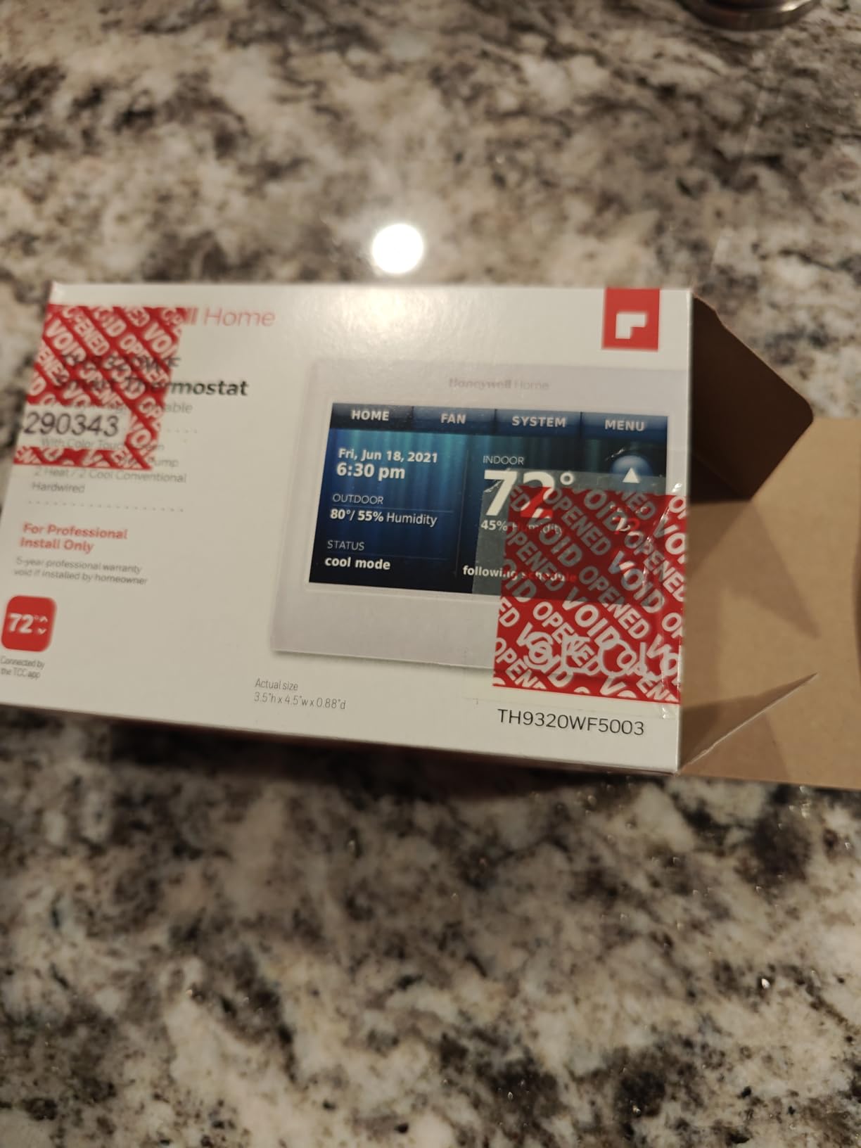 Honeywell Wireless WiFi Thermostat,7 Programmable customer photo 1