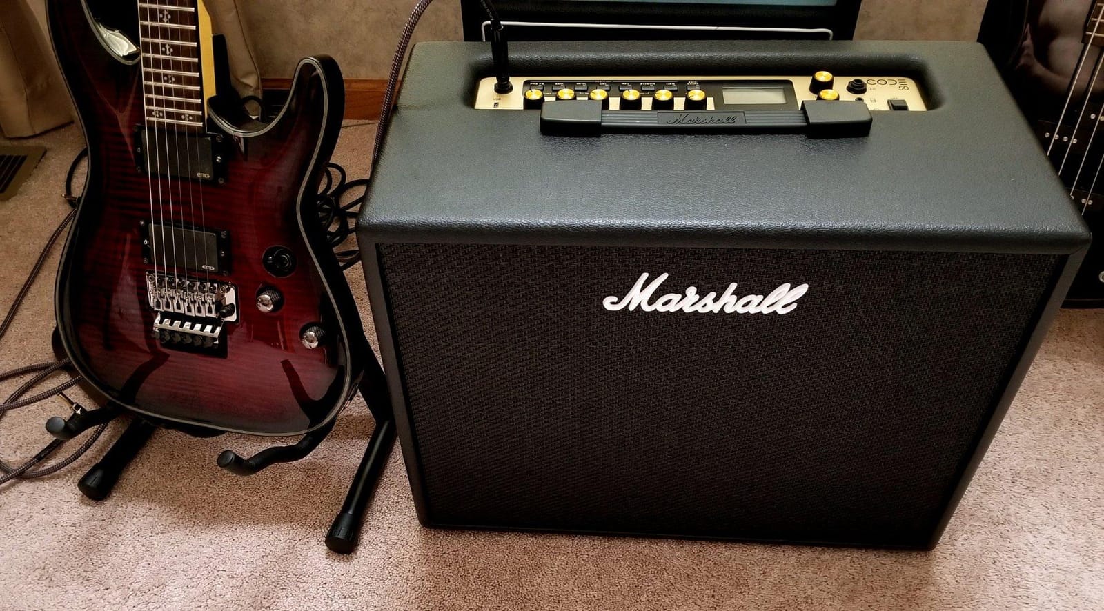 Marshall CODE50 Digital Combo Electric Guitar Amplifier - Black customer photo 2
