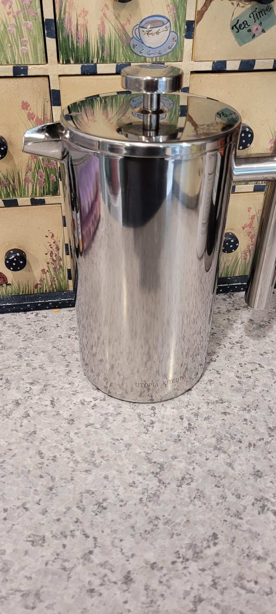 Utopia Kitchen 304 Grade Stainless Steel French Press 34 Oz, Silver customer photo 2