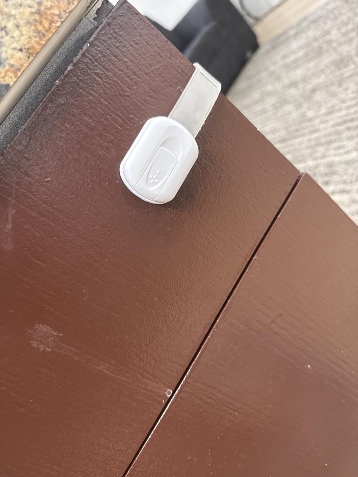 Child Safety Strap Locks (10 Pack) Baby Locks for Cabinets and Drawers, Toilet, Fridge & More. 3M Adhesive Pads. Easy Installation, No Drilling Required, White customer photo 2