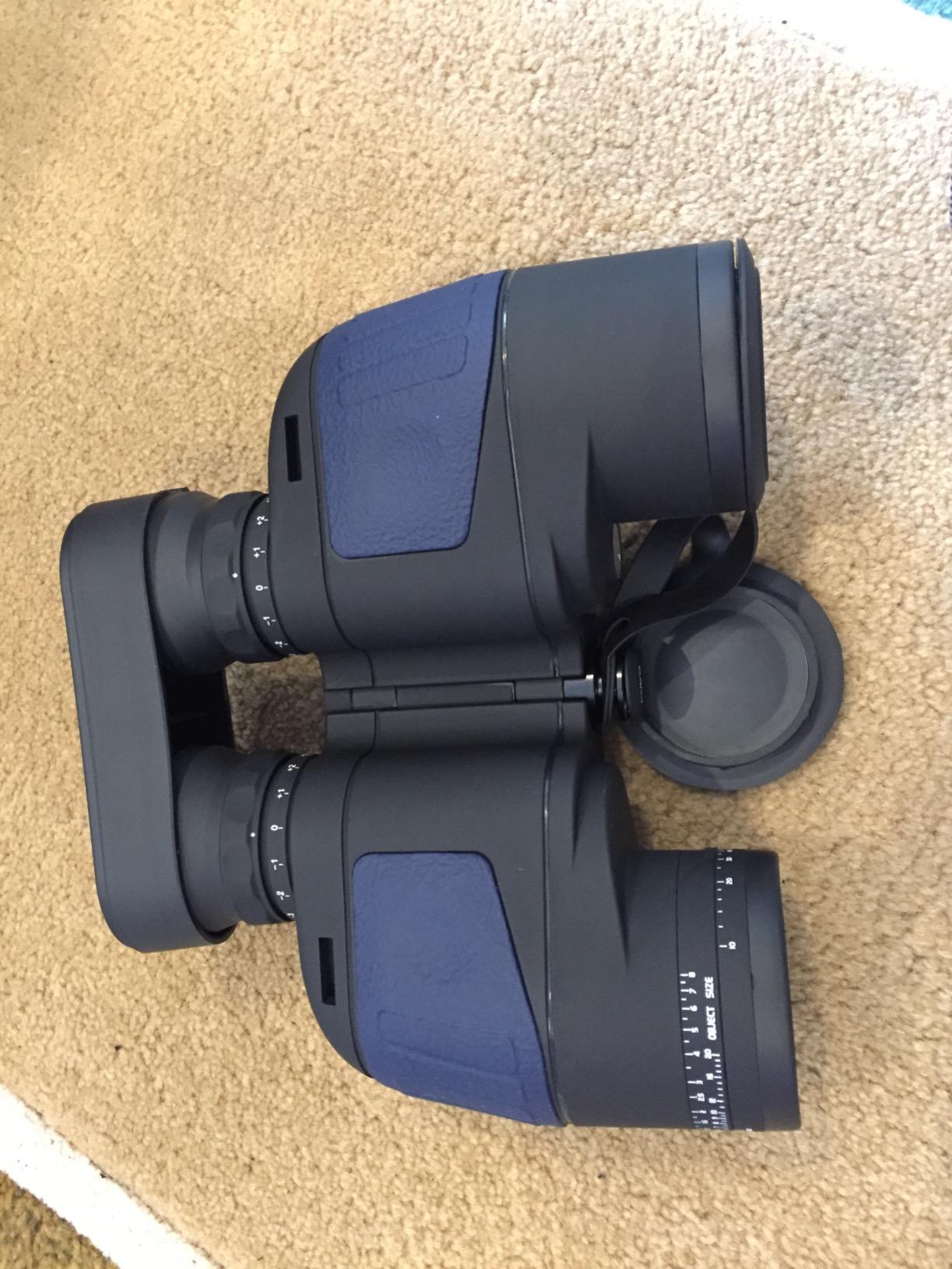 AOMEKIE 7x50 Waterproof Marine Binoculars for Adults with Rangefinder Compass BAK4 Prism FMC Lens for Birdwatching Hunting Boating Fishing Water Sports(Blue) customer photo 1