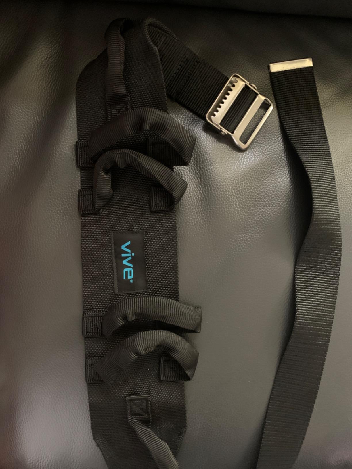 Vive Gait Belt (350lbs) Transfer Belt with Handles - Medical Nursing Safety customer photo 2
