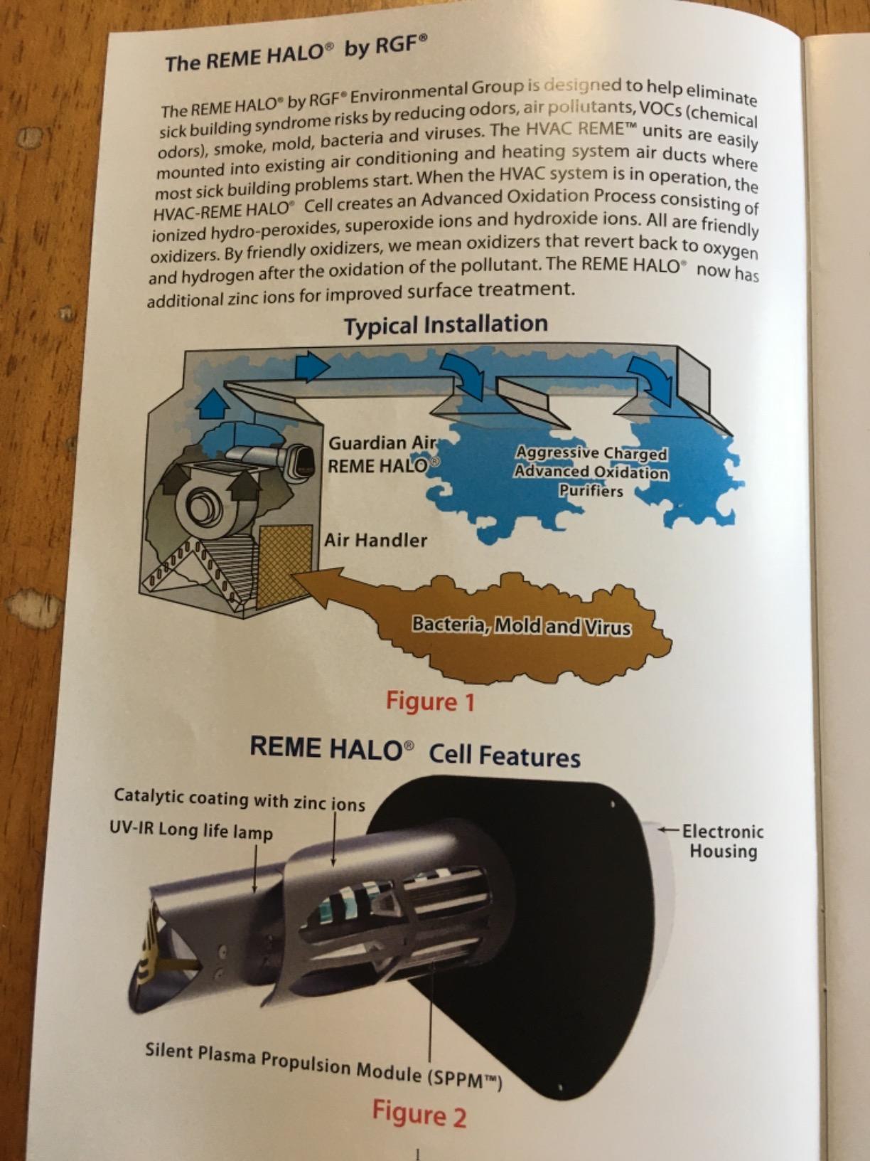 Latest Model RGF Reme Halo (24 Volt) In-Duct Air Purifier System IAQ Ionizer (Reme-H) customer photo 2
