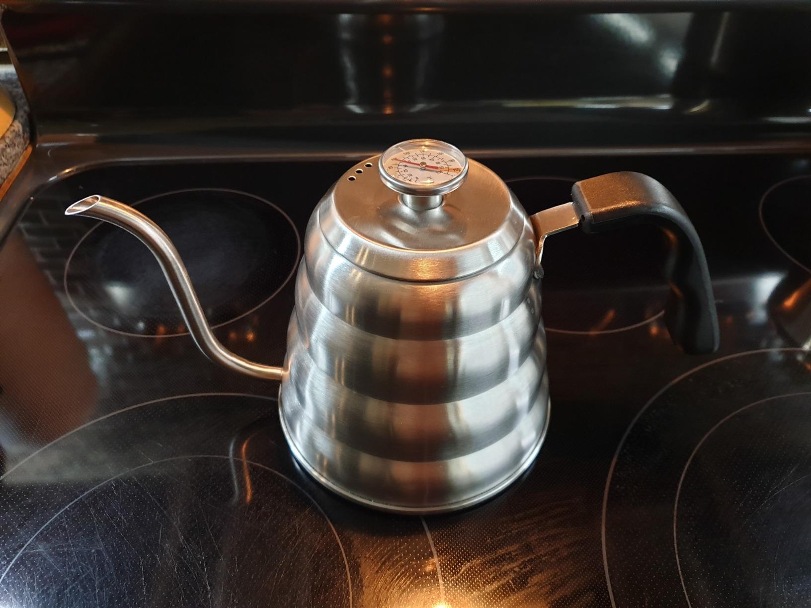 Barista Warrior Gooseneck Kettle, 1.2L Pour Over Kettle, Stainless Steel customer photo 1