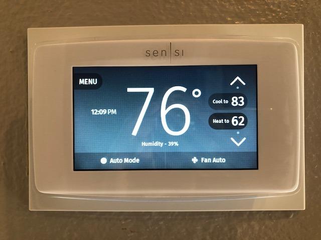 Sensi Touch Smart Thermostat by Emerson with Touchscreen Color Display, Programmable, Wi-Fi, Mobile App, Easy DIY, Data Privacy, Works with Alexa, Energy Star Certified, ST75 - Black, C-Wire Required customer photo 2