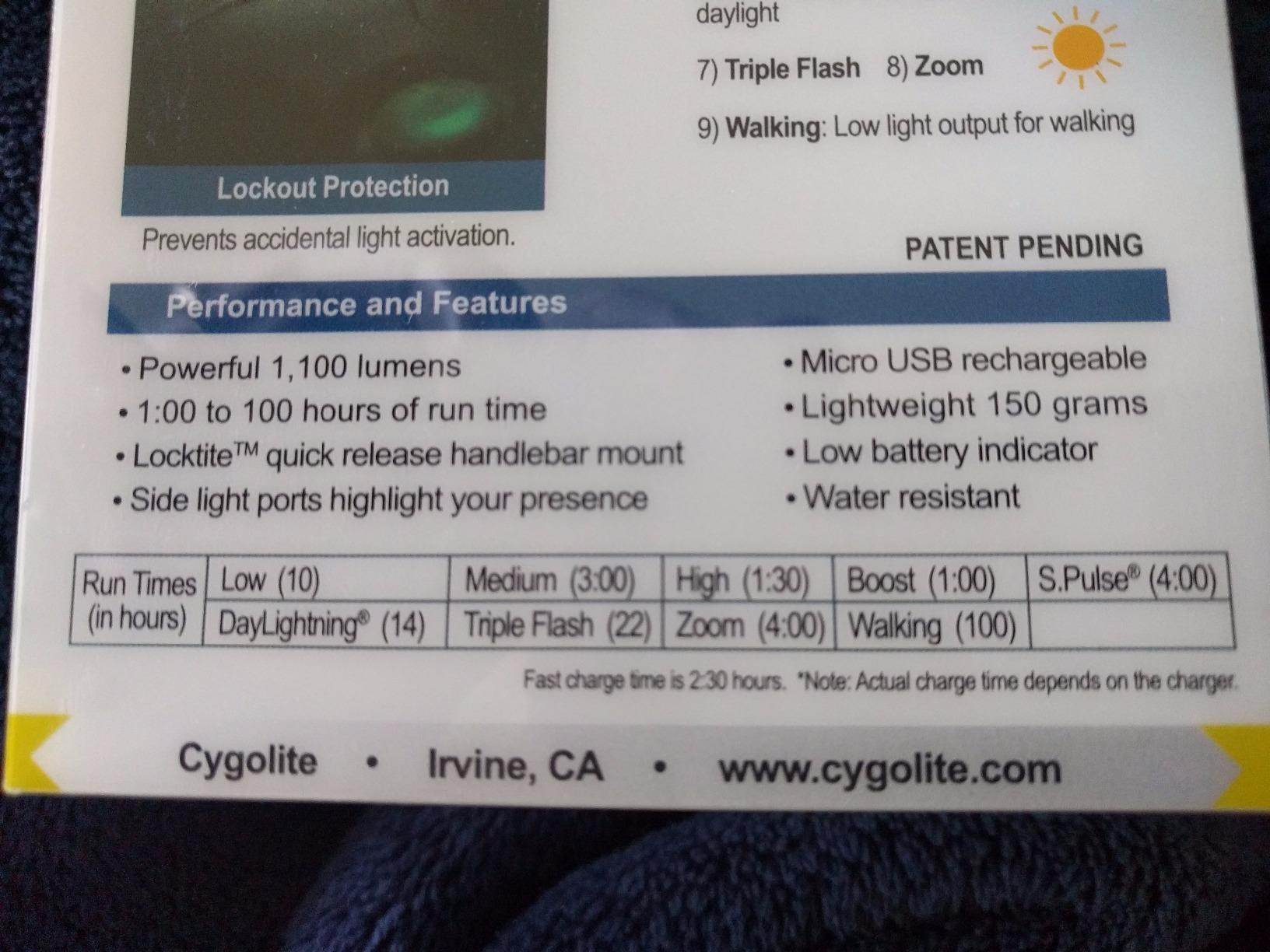 Cygolite Metro Series Bike Lights, USB Rechargeable, Secure Hard Mount, Night & Daytime Modes, Compact, Durable, IP67 Waterproof; Road, Mountain, Commuter Bicycles customer photo 1