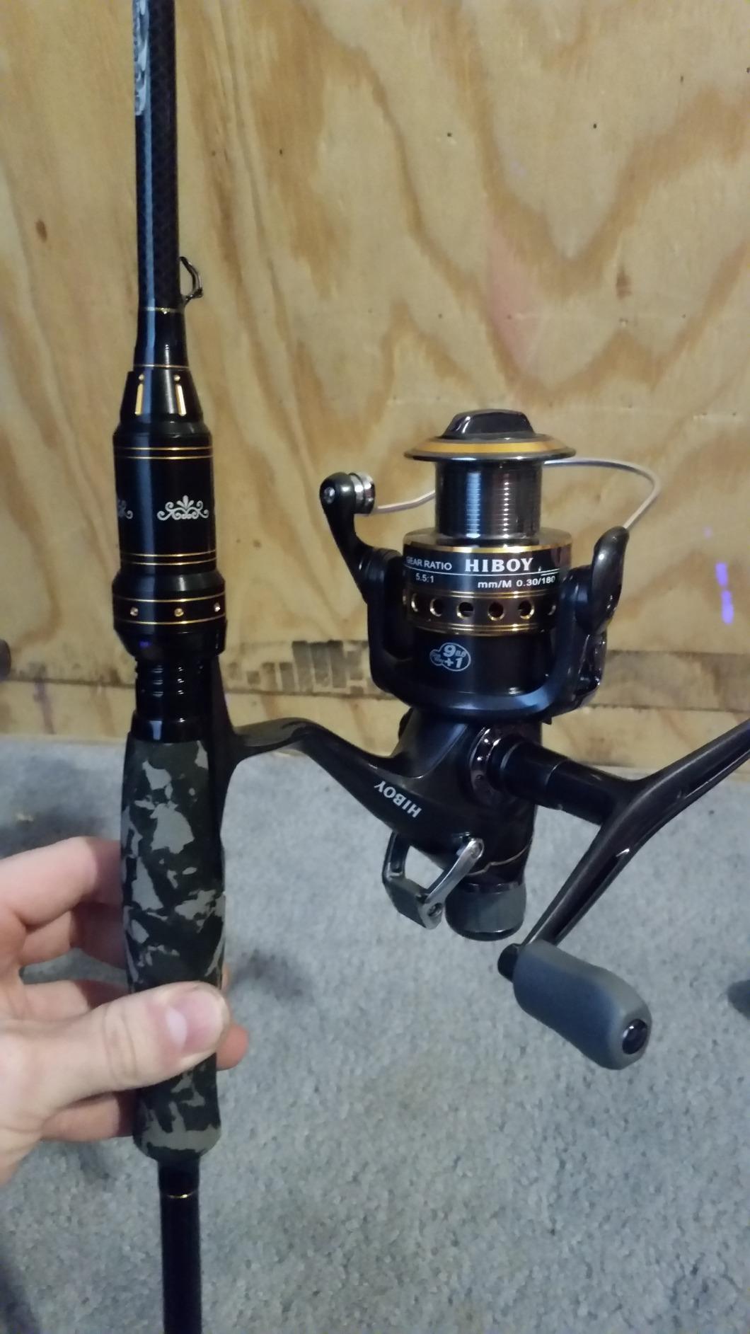 2 Piece 7 Feet Spinning Rod 24 Ton Carbon Fiber Spincasting Fishing Rod with 2 Tips - Medium and Medium Heavy Portable Spin Bass Fishing Rod customer photo 1