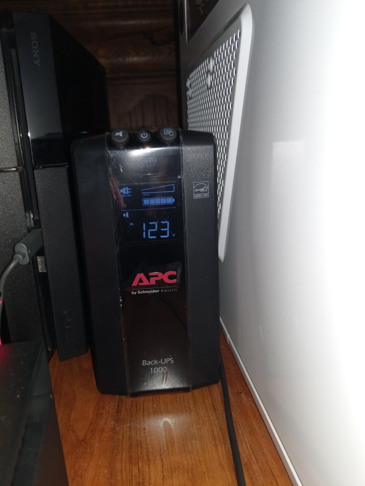 APC 1000VA/600W Pro UPS Battery Backup for Office Electronics, AVR, BX1000M customer photo 2