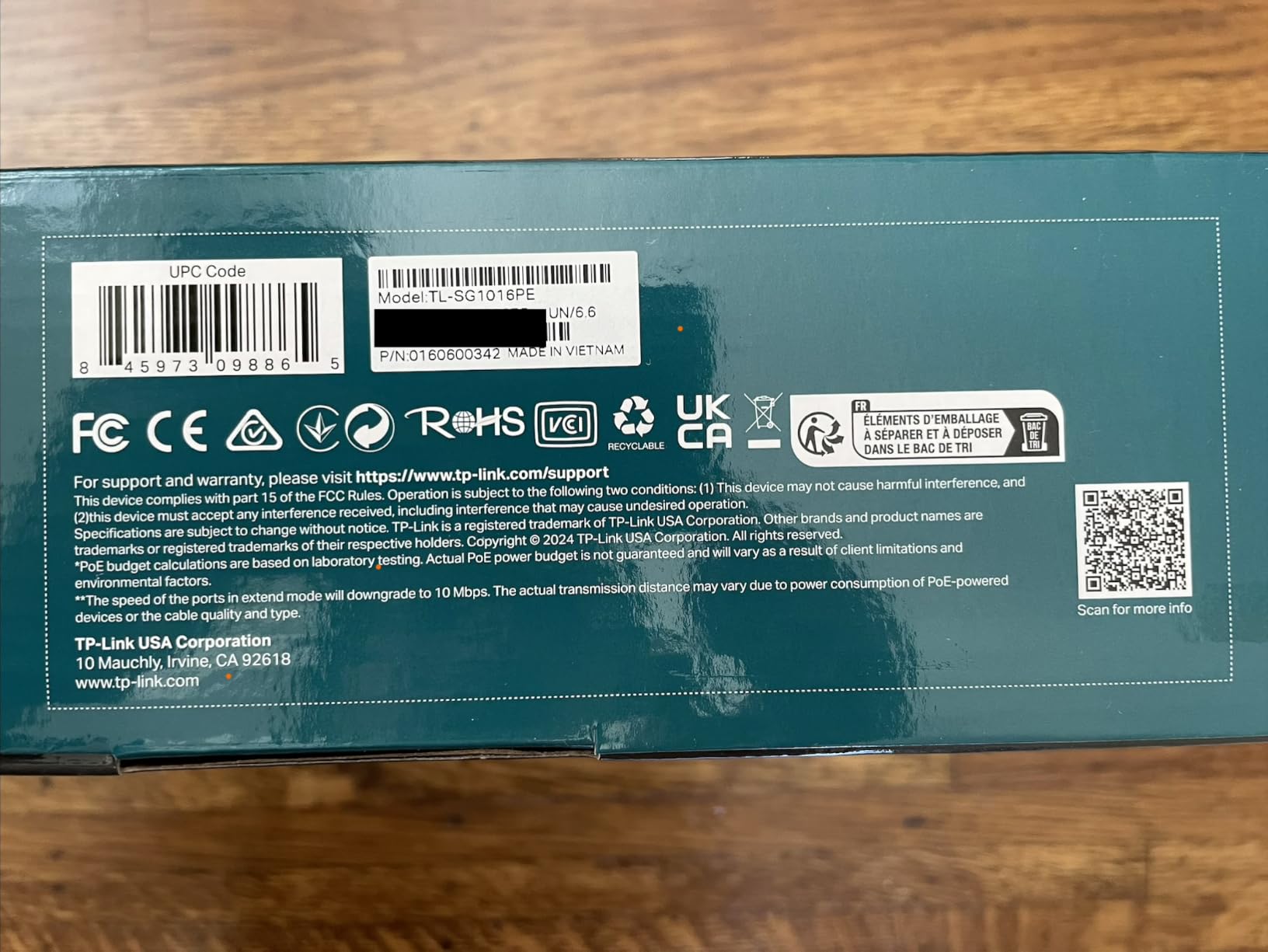 TP-Link TL-SG1016PE | 16 Port Gigabit PoE Switch | Easy Smart Managed | 8 PoE+ Ports @150W | Plug & Play | Sturdy Metal w/ Shielded Ports | QoS, Vlan, IGMP & LAG, Free Expert Help customer photo 2