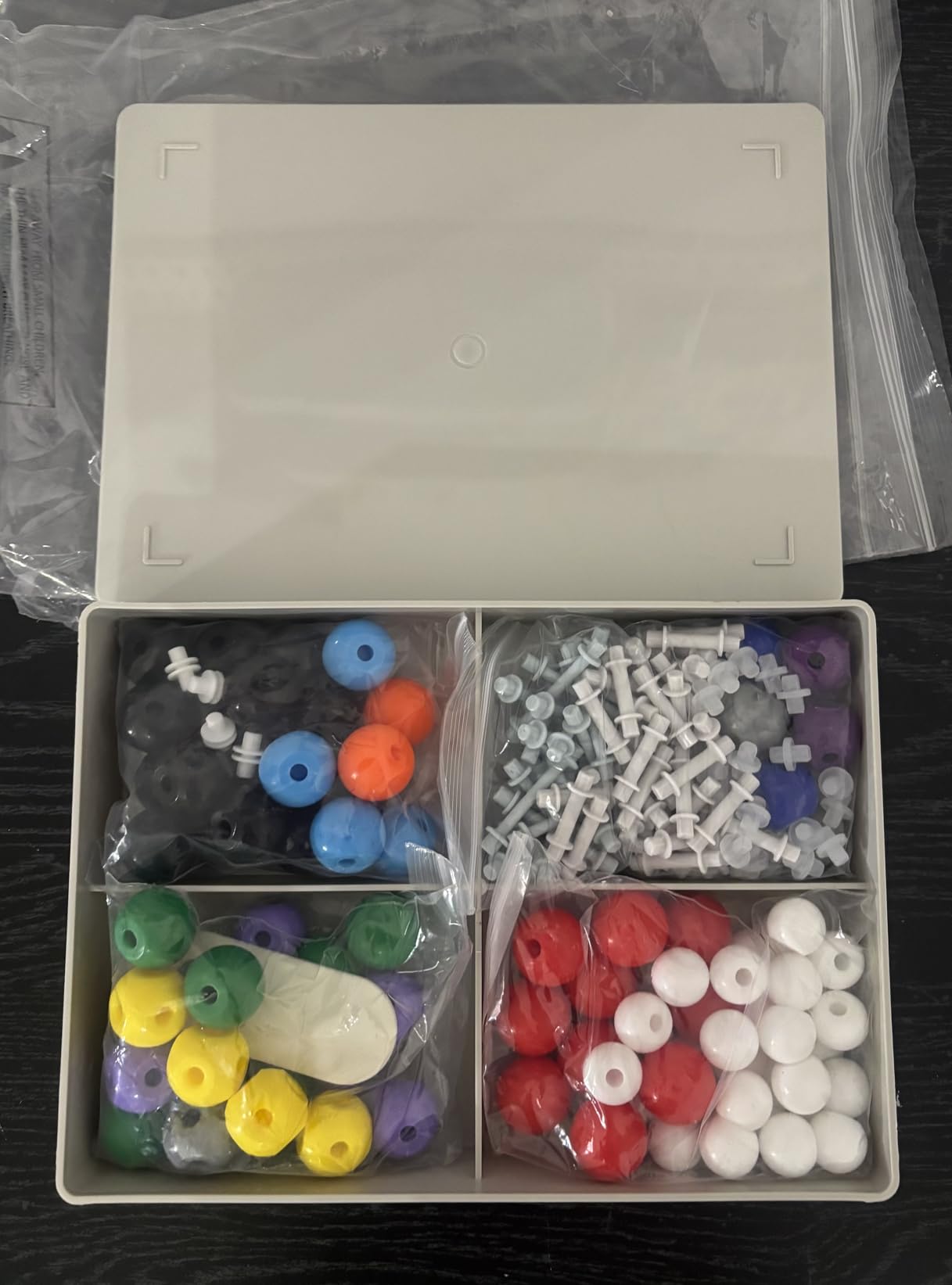 Swpeet 240 Pcs Organic Chemistry Molecular Model Student and Teacher Kit, Chemistry Molecular Model Student and Teacher Set - 86 Atoms & 153 Bonds & 1 Short Link Remover Tool customer photo 2
