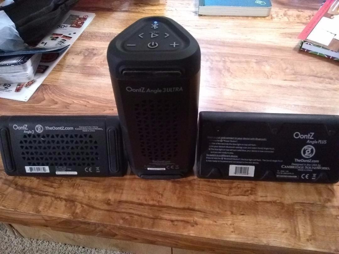 OontZ Angle 3 Ultra Gen 4 Bluetooth Speaker, 14W, 20-Hour Playtime, IPX7 | 14W Bluetooth speaker with fuller bass, 100-ft range, IPX7 waterproof and stereo pairing. customer photo 2