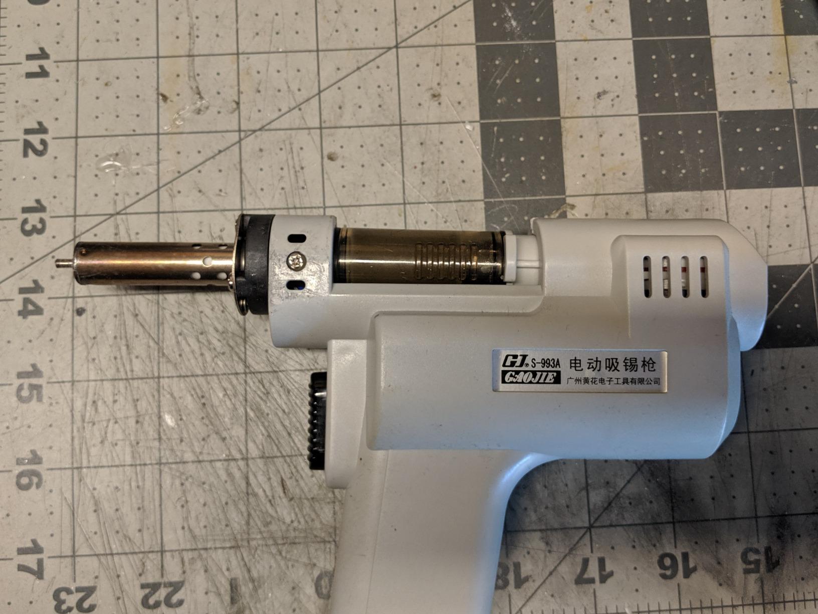 Desoldering Gun S-993A 110V 100W 50HZ Electric Desoldering Gun Solder Sucker Gun Suction Tin Gun with Vacuum Desordering Pump customer photo 1