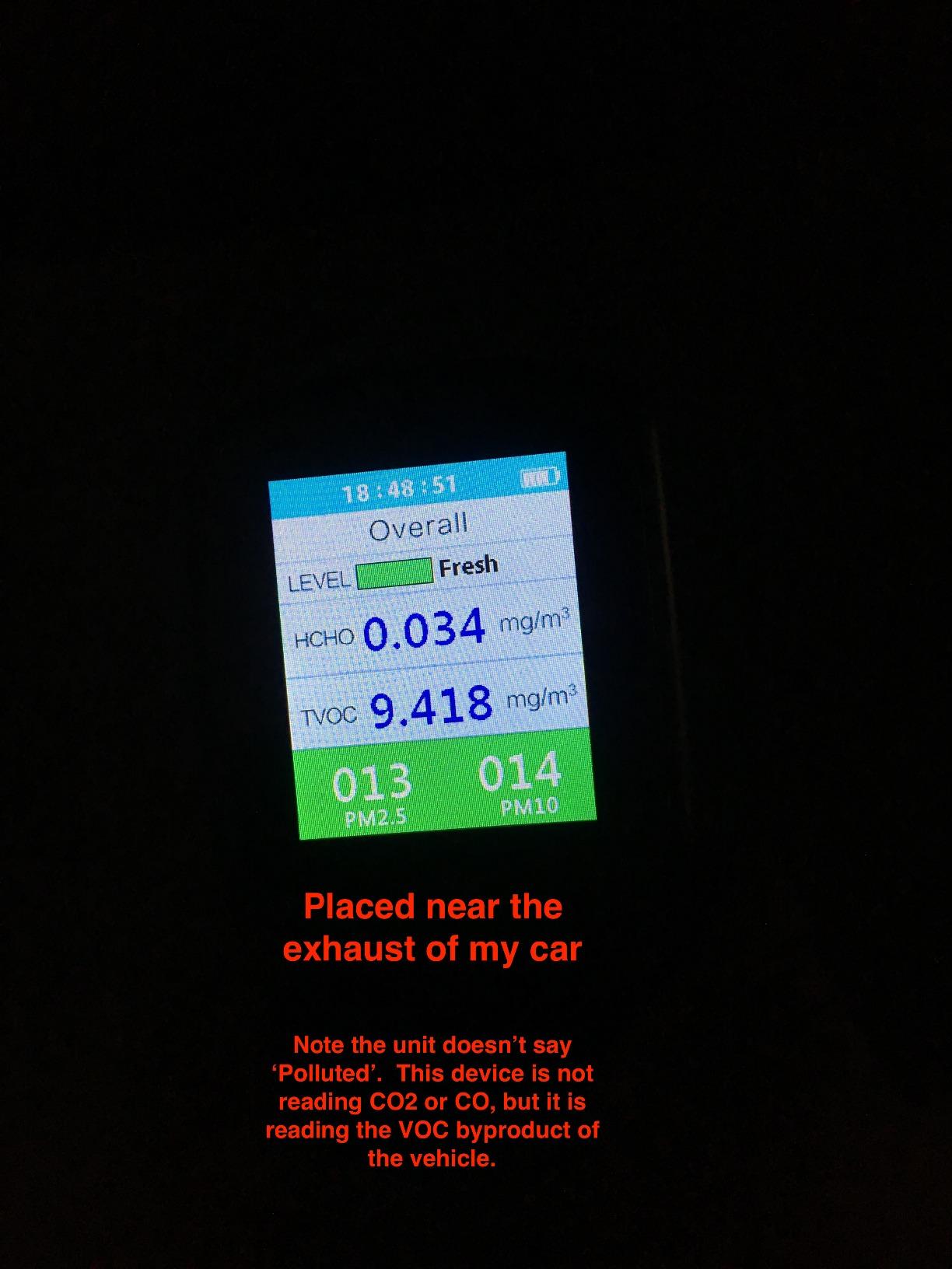 EG Air Quality Monitor, Formaldehyde Detector, Pollution Meter, Sensor, Tester; Detect & Test Indoor Pollution, TVOC Volatile Organic Compound Gas, PM2.5 2.5 Micron Particulate Matter Dust; eBook customer photo 2