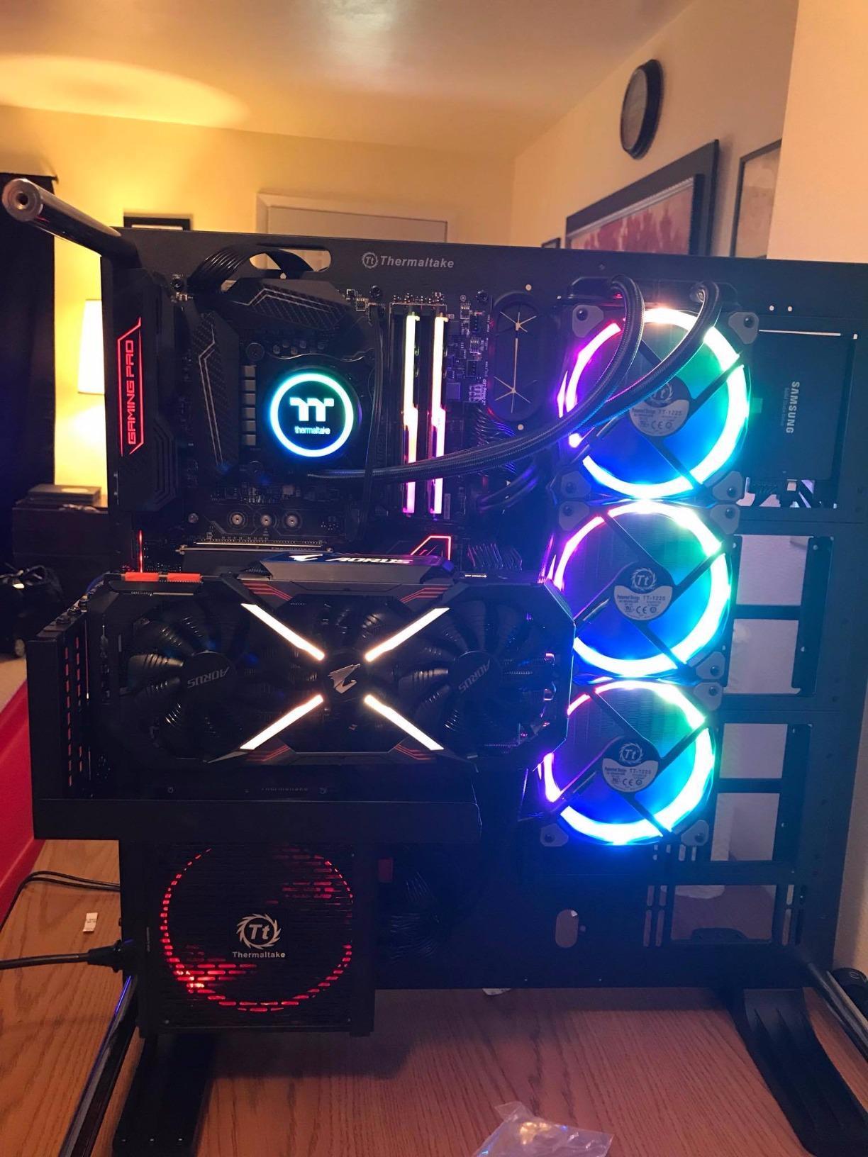 Thermaltake Floe 280mm, 16.8 Million Color Software Enabled (TT RGB Plus/Alexa/Razer Chroma), AMD (AM5/AM4)/Intel (LGA 2066/1200), AIO CPU Liquid Cooler CL-W167-PL14SW-A For Desktop customer photo 1