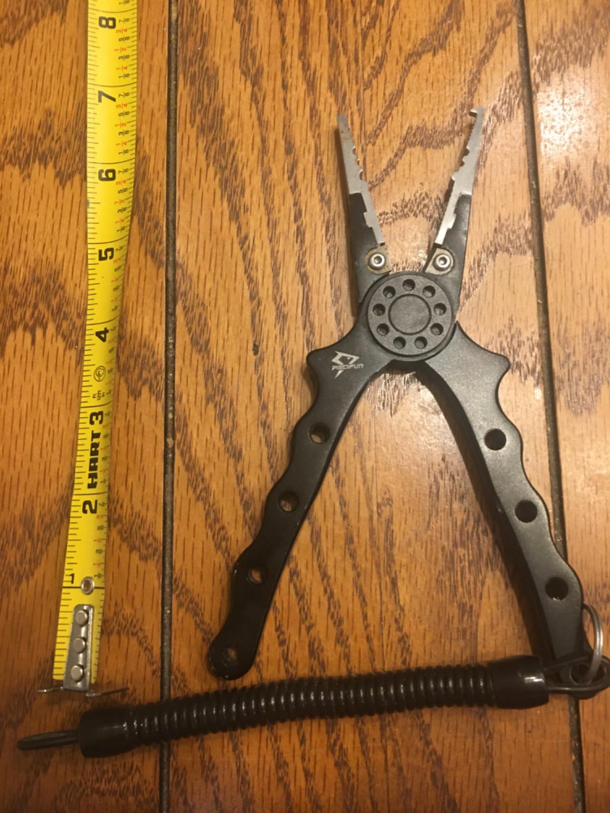 Piscifun Saltwater Fishing Pliers, Aluminum, Split Ring, Braid Cutter customer photo 1
