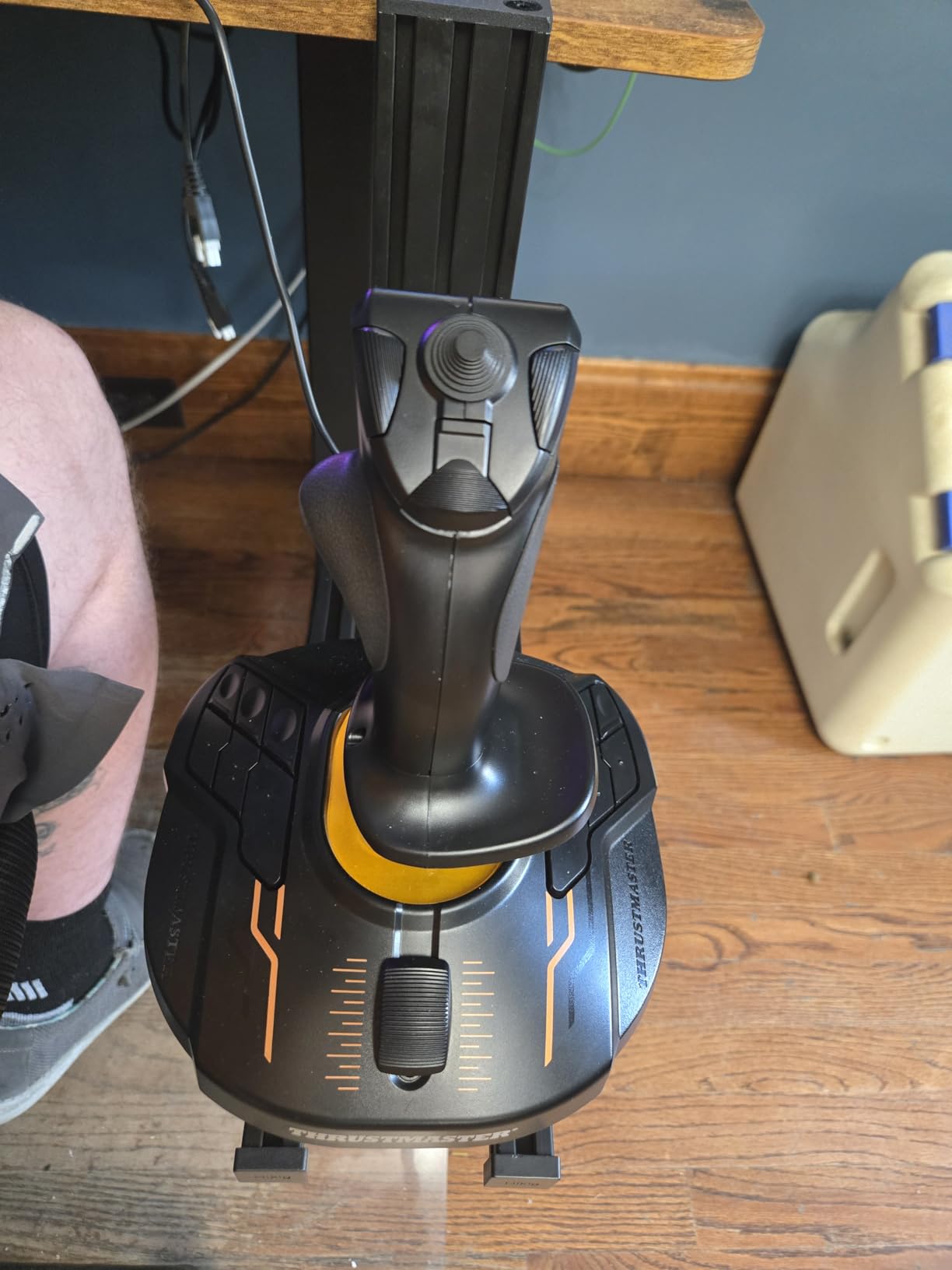 Thrustmaster T16000M FCS Space Sim Duo Combat Flight Sim Joystick - PC | Dual Hall-Effect sticks, 32 programable buttons, weighted bases, 8-way hat switch, 4 axes, twist rudder, integrated throttle customer photo 2