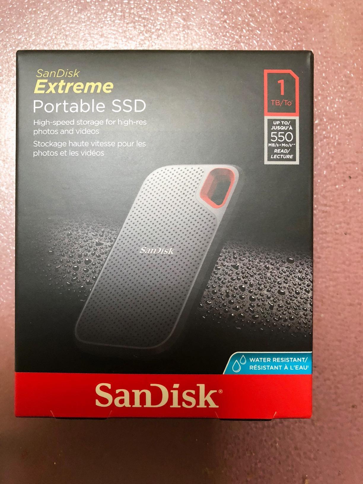 SanDisk 1TB Extreme Portable External SSD - Up to 550MB/s - USB-C, USB 3.1 - SDSSDE60-1T00-G25 customer photo 1