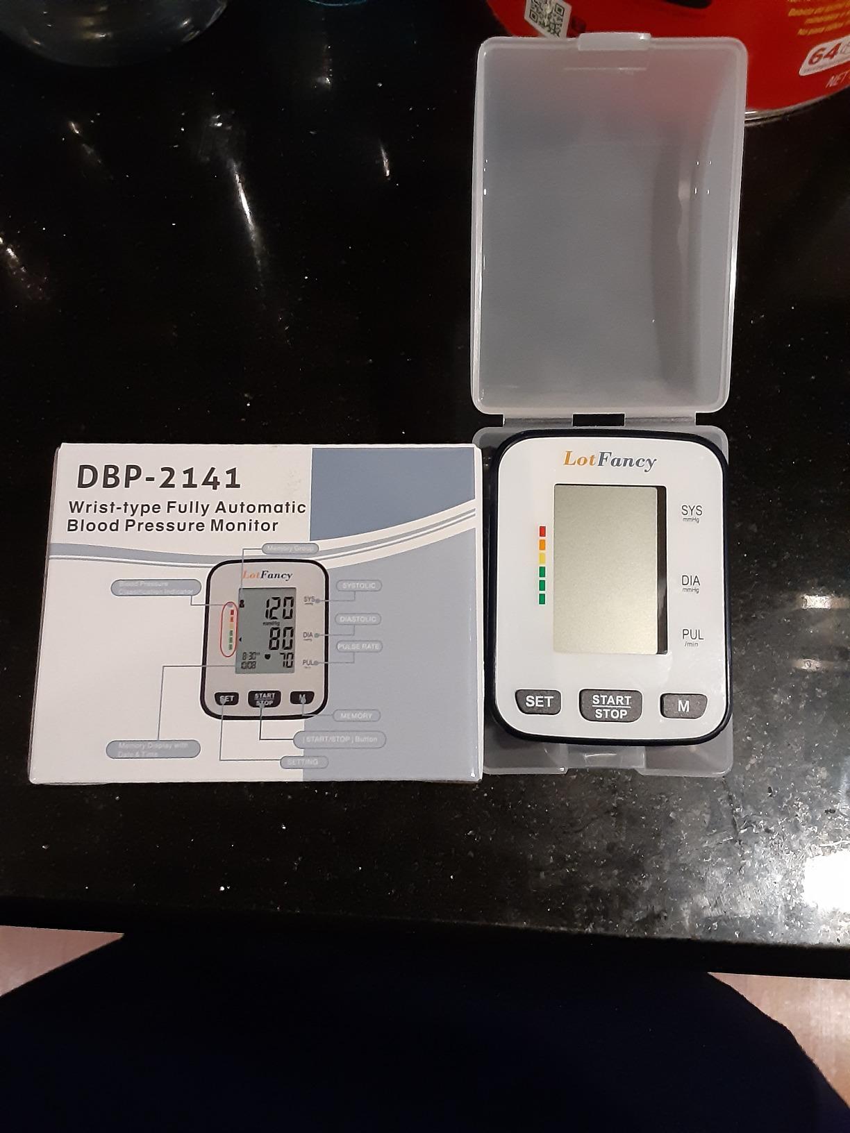 LotFancy Wrist Blood Pressure Monitor for Home Use, Automatic Blood Pressure Machine Adjustable Wrist Cuff 5.3”-8.5” Digital BP Machine with LCD Display, 120 Memory, 2 User, with Carrying Case customer photo 2
