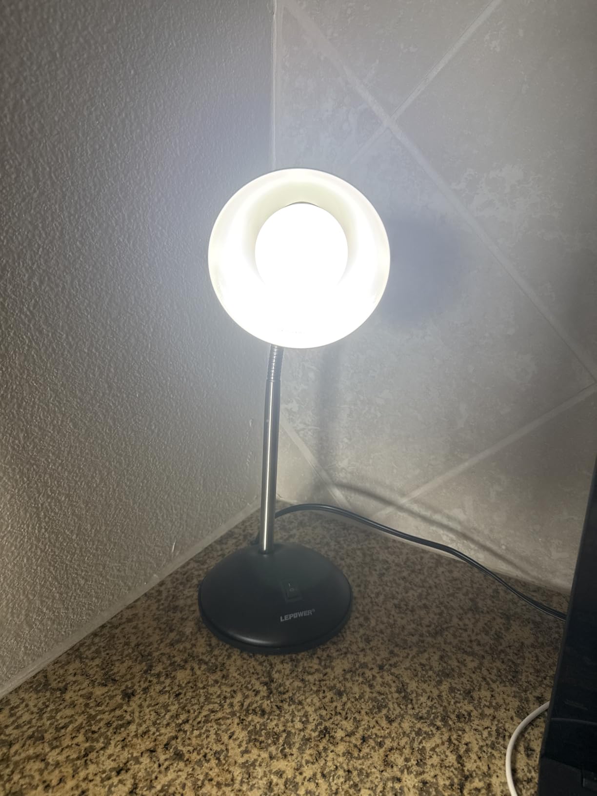 LEPOWER Metal Desk Lamp, Adjustable GooseNeck Reading Light for Bedroom customer photo 2