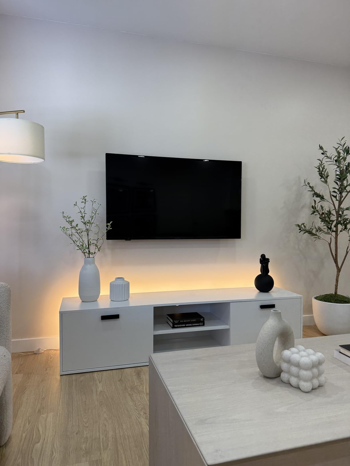 WOBANE Under Cabinet Lighting Kit,6.6 Feet Flexible LED Strip Lights Bar customer photo 2