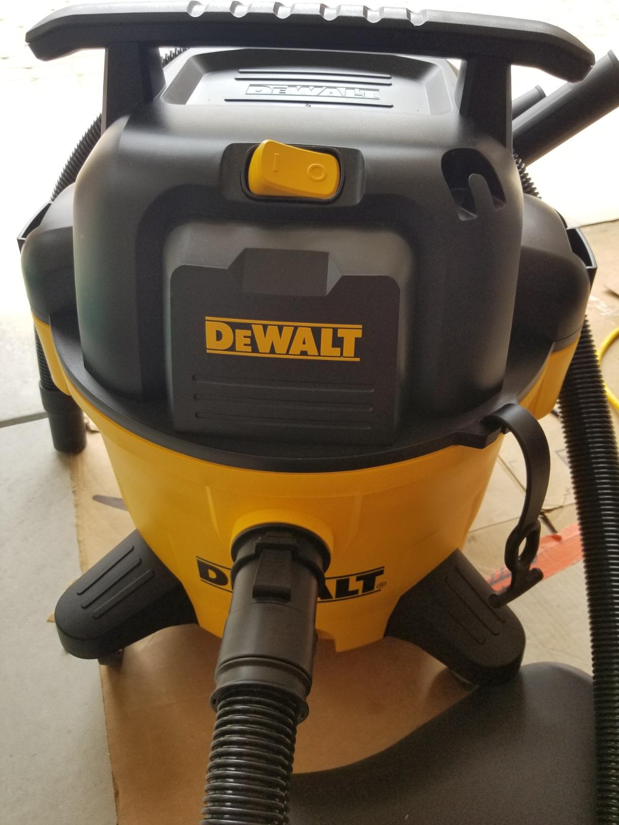 DEWALT Wet and Dry Vacuum 9 Gallon Poly Wet/Dry Vac Yellow Shop Vacuum 5 HP Strong Suction for Jobsite, Workshop 3 in 1 Multi Functions Model: DXV09P customer photo 2