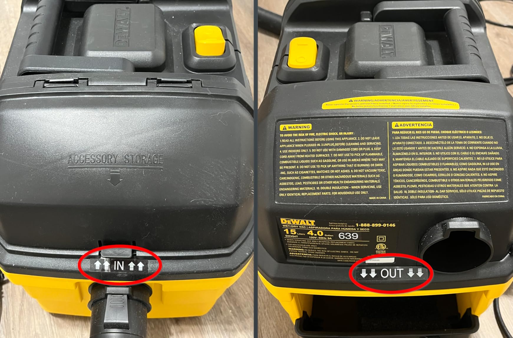 DEWALT DXV04T 4 Gallon 5 Peak HP Portable Corded Wet/Dry Shop Vacuum customer photo 2