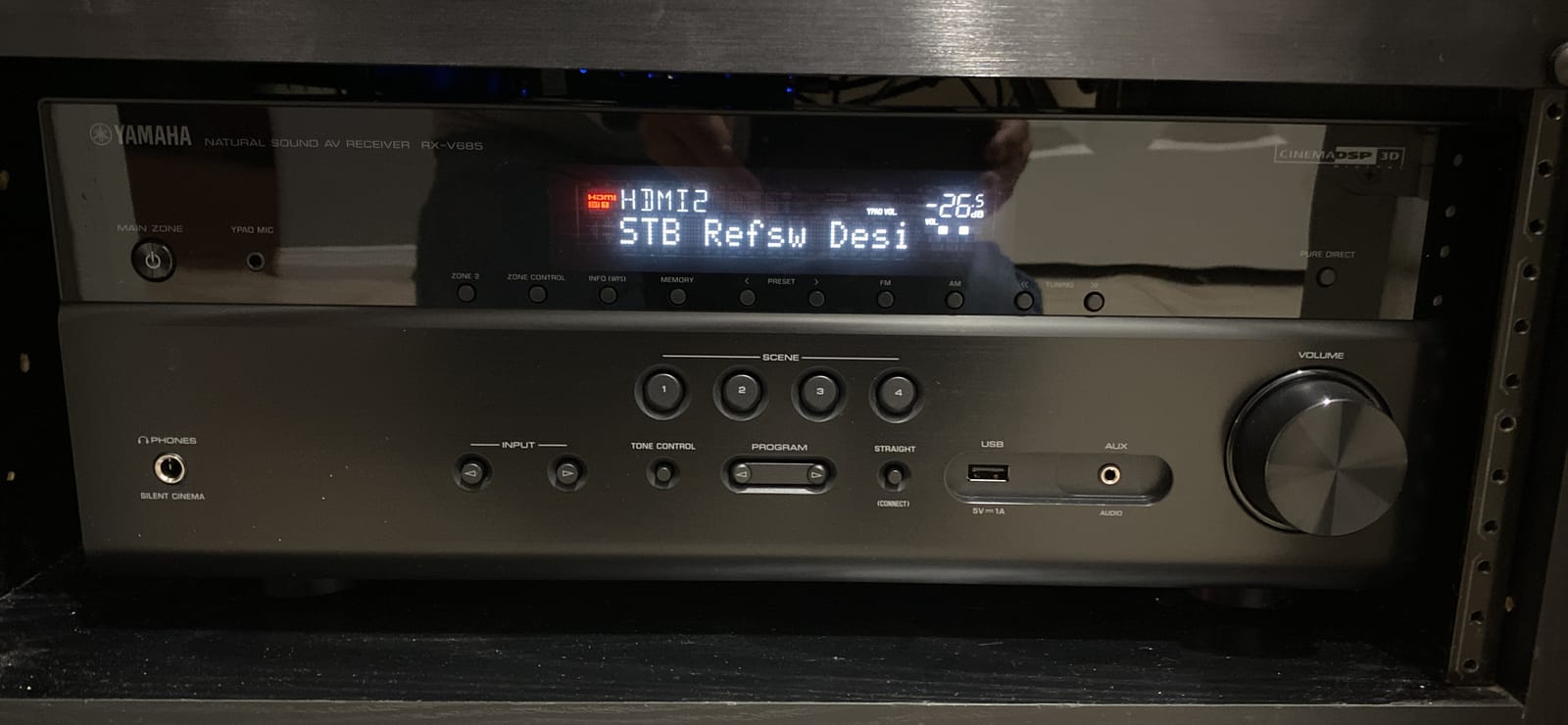 YAMAHA RX-V685 7.2-Channel AV Receiver with MusicCast customer photo 2