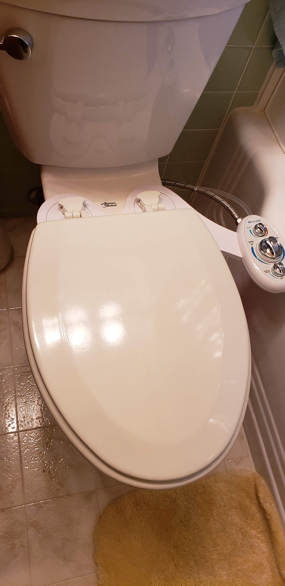 Brondell Bidet Left Hand Bidet Attachment SouthSpa Dual Temperature and Dual Nozzle - control panel on left side - Dual Temperature for warm water wash with Dual Positionable Nozzles, LH-22 customer photo 2