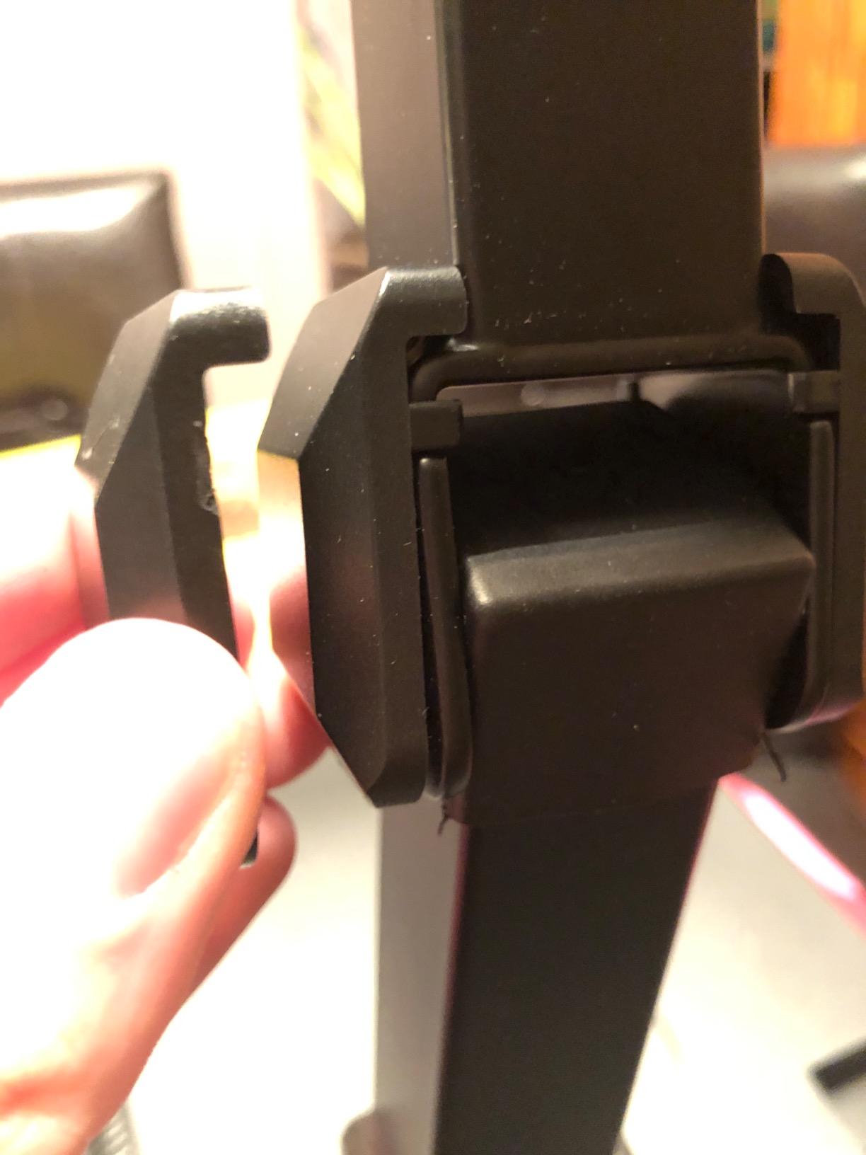 Amazon Basics Single Computer Monitor Stand with Cable Management, Height Adjustable VESA Desk Arm Mount, Fully Adjustable Tilt and Rotation, Steel, Black, Fits 13-30