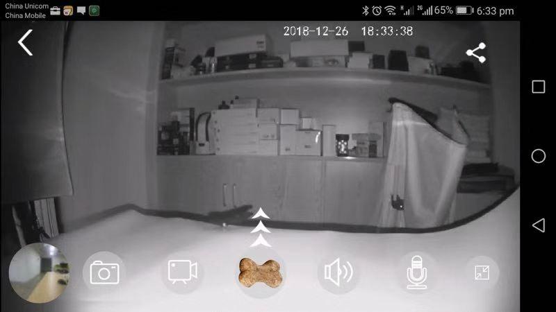 Dog Camera Treat Dispenser,WiFi Full HD Pet Camera with Two-Way Audio and Night Vision,Compatible with Alexa (2.4G WiFi ONLY) (Petalk AI) customer photo 2