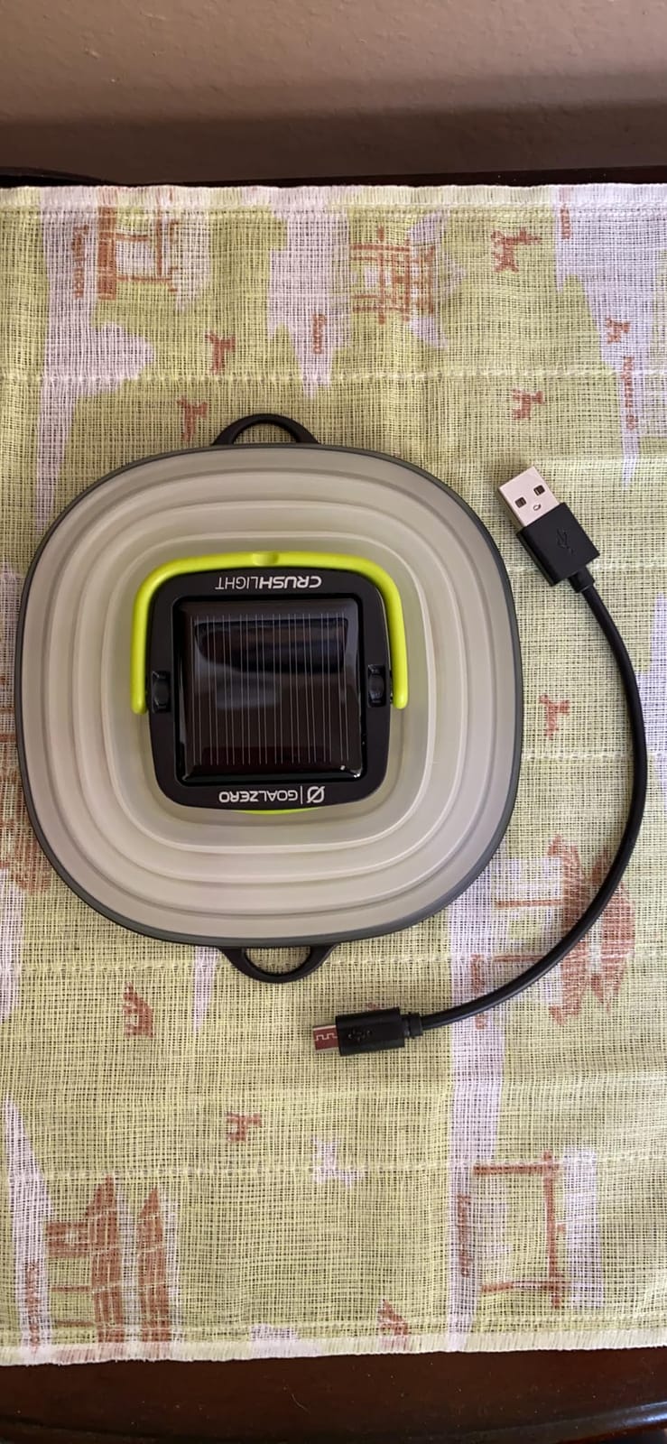 Goal Zero Crush Light Chroma Lantern Collapsible Solar Lantern 3 White Plus Multicolour Fade Plus 6 Colour Modes Turn Campsite Into A Party Built-in Solar Panel Or Charge from Any USB Port,Black customer photo 2