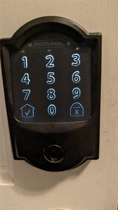 Schlage Encode Smart WiFi Deadbolt Lock with Century Trim, Satin Nickel customer photo 2