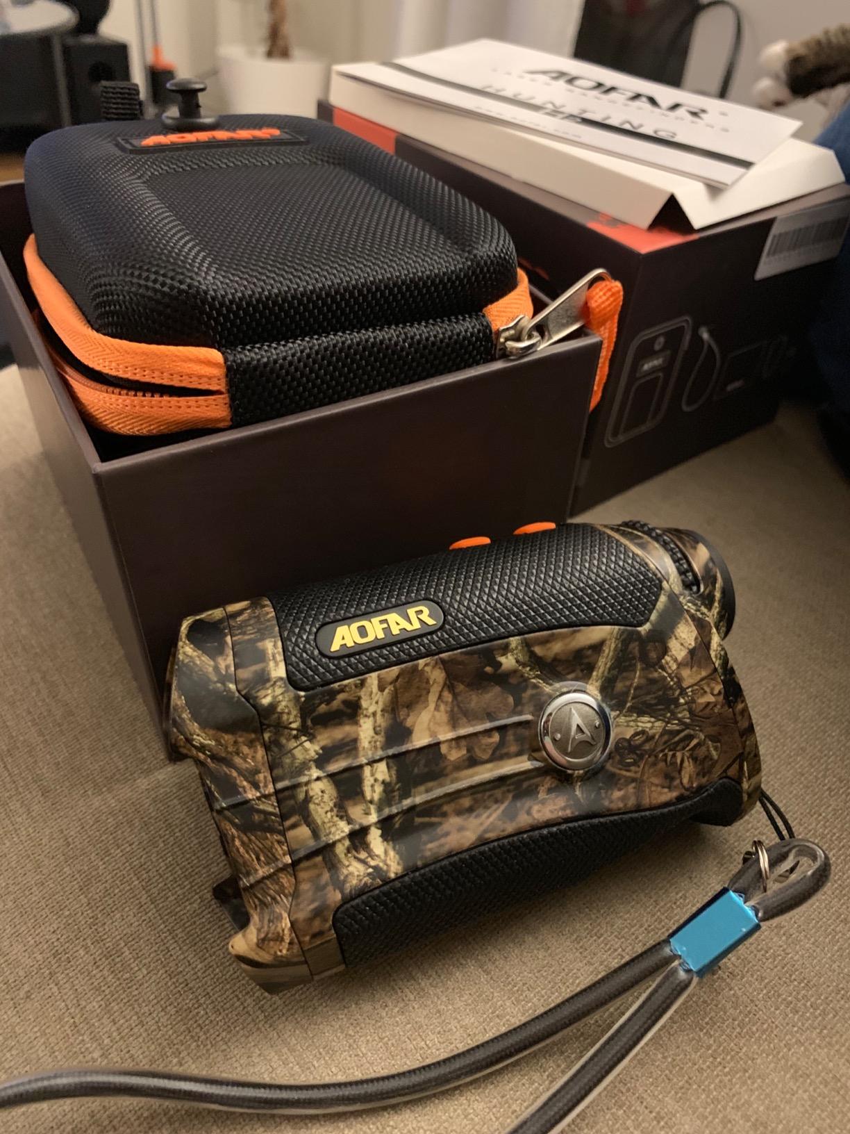 AOFAR HX-1200T Range Finder for Hunting Archery, 1200 Yards with Angle and Horizontal Distance, Shooting Wild Waterproof Coma Rangefinder, 6X 25mm, Range and Bow Mode, Free Battery Gift Package customer photo 2