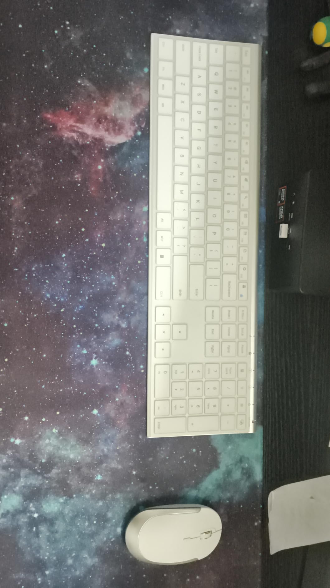 Vssoplor Wireless Keyboard and Mouse, Rechargeable Ultra Slim, Dark Gray customer photo 1
