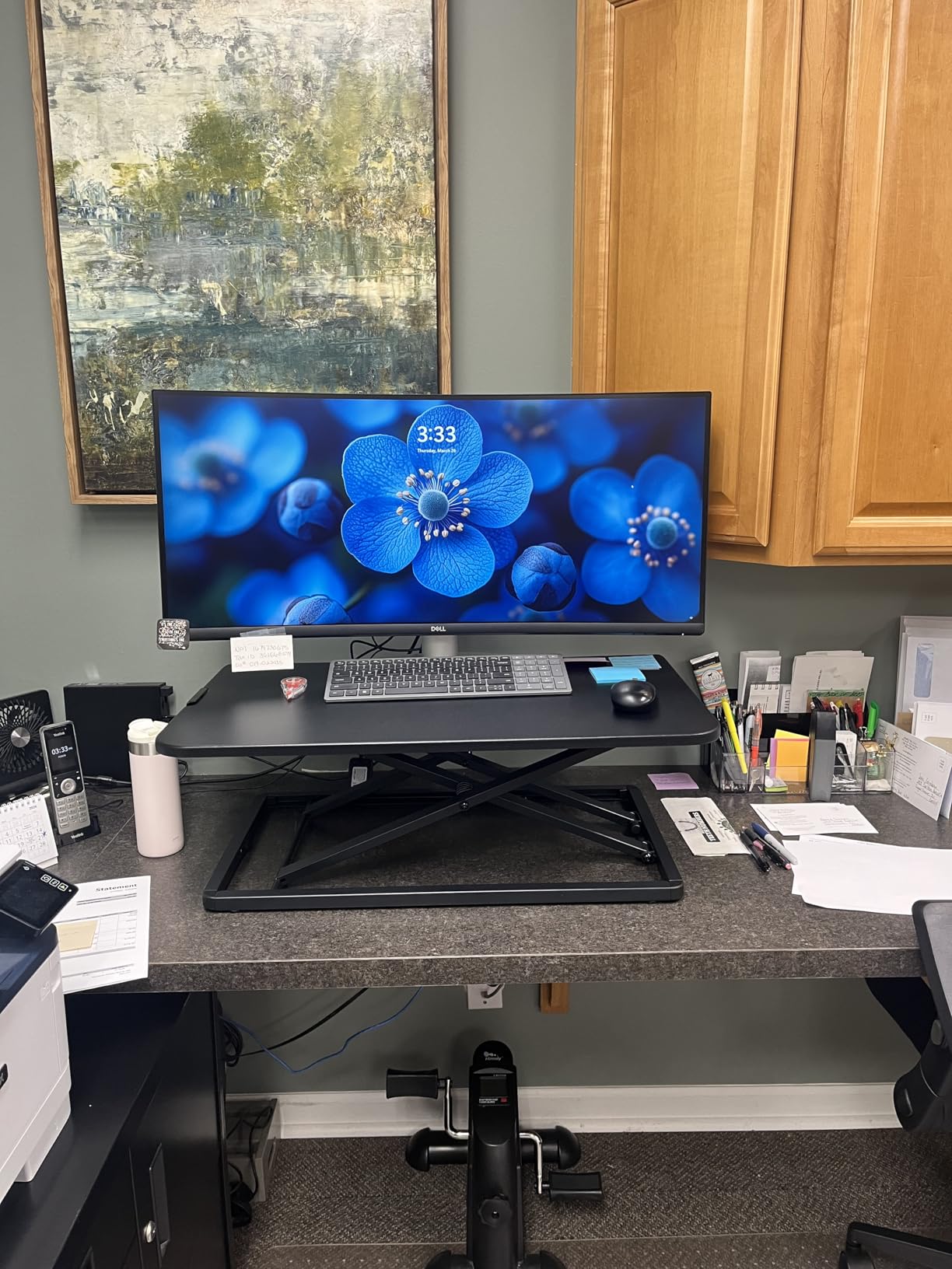VIVO Black 29 in Single Top Standing Desk Converter, DESK-V000U customer photo 1