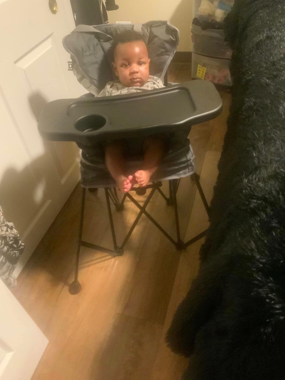 Baby Delight Go with Me Uplift Deluxe Portable High Chair, Indoor and Outdoor,Slate Grey customer photo 2