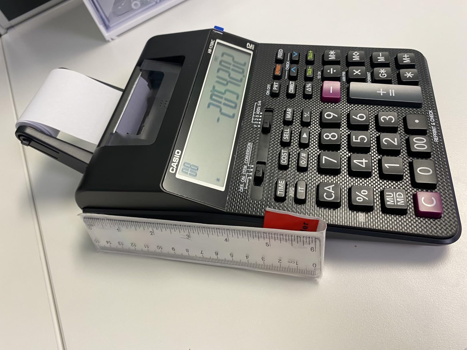 Casio HR-170RC Plus Mini Desktop Printing Calculator, Assorted customer photo 1