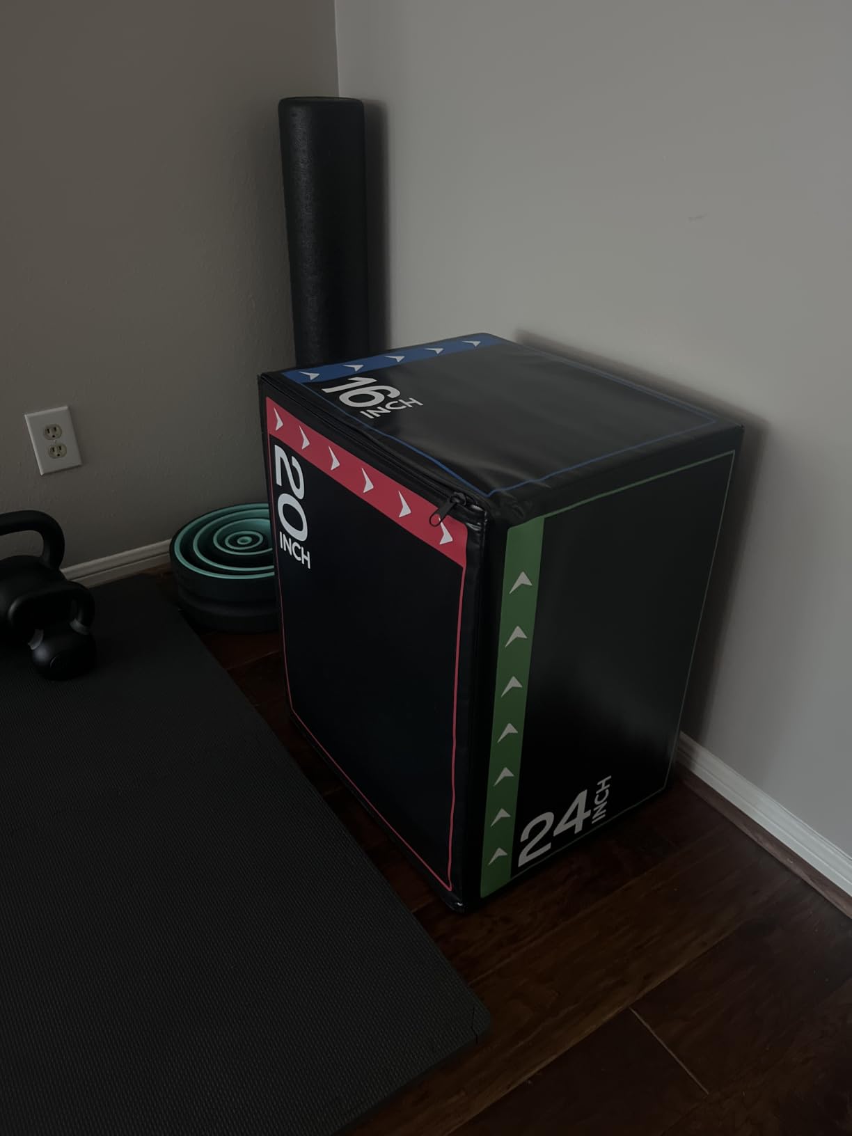 BalanceFrom 3-in-1 Foam Plyometric Jump Box for Home Gym, Multiple Heights. customer photo 1