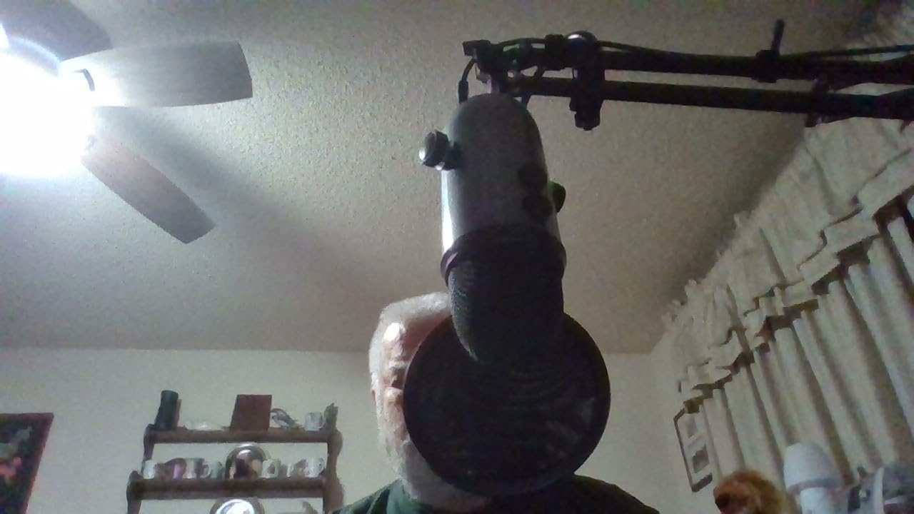 Microphone Stand for Blue Yeti, Quadcast Boom Arm Scissor Mic Stand with Windscreen and Double layered screen Pop Filter Heavy Duty Mic Boom Scissor Arm Stands, Broadcasting and Recording.Game customer photo 2