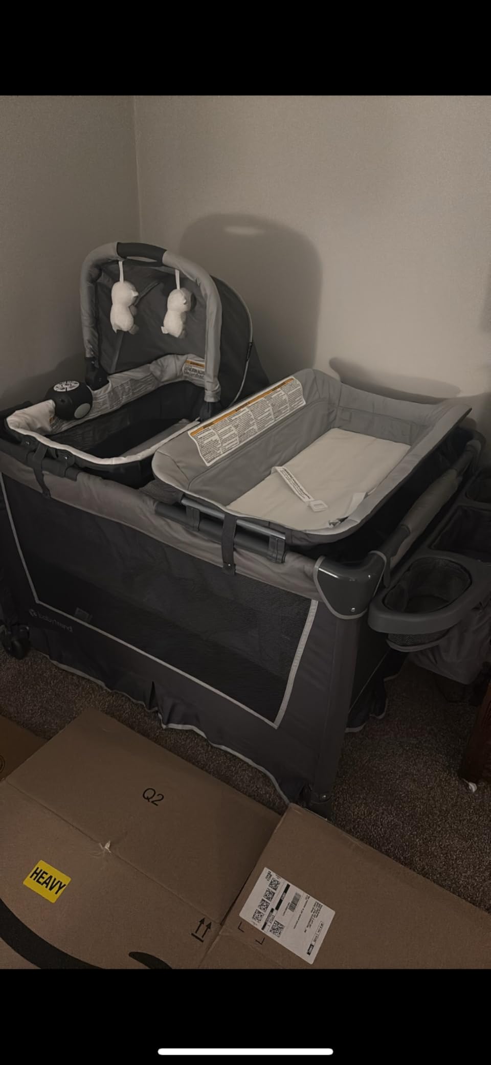 Baby Trend Retreat Nursery Center Playard, Bassinet & Storage, Robin customer photo 2