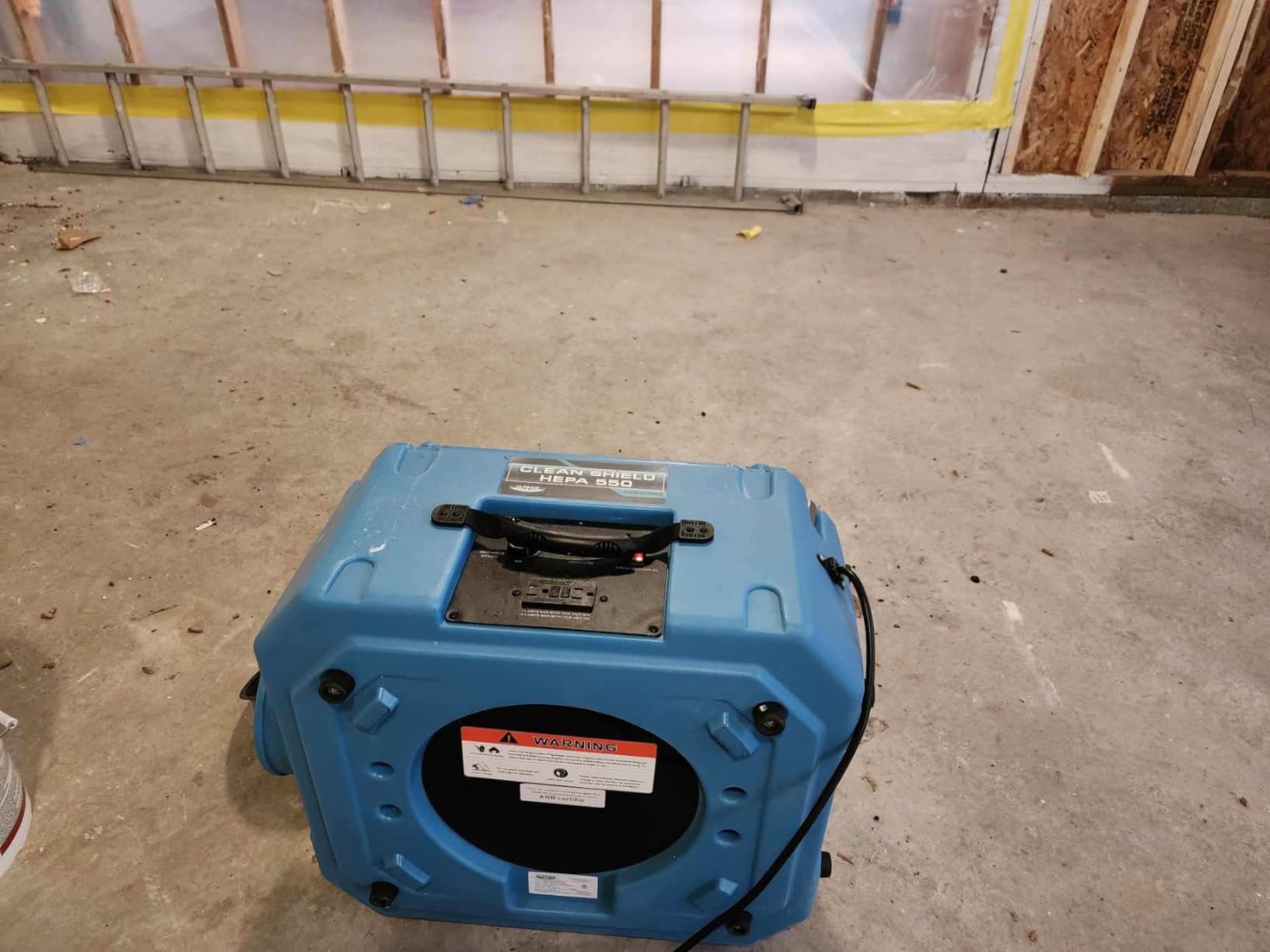 ALORAIR Air Scrubber with 3 Stage Filtration, Clean Shield Hepa 550, Blue customer photo 1